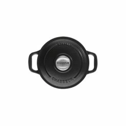Mini Cocotte En Fonte Ronde 16 Cm Noir Mat Chasseur