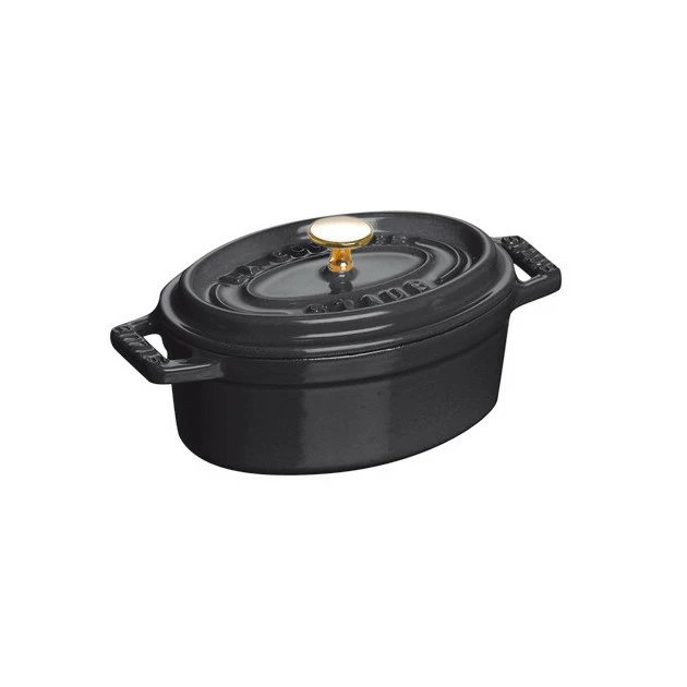 Mini Cocotte Ovale 11 Cm Staub Fonte Noir 3 Mini Cocotte Ovale 11 Cm Staub Fonte Noir