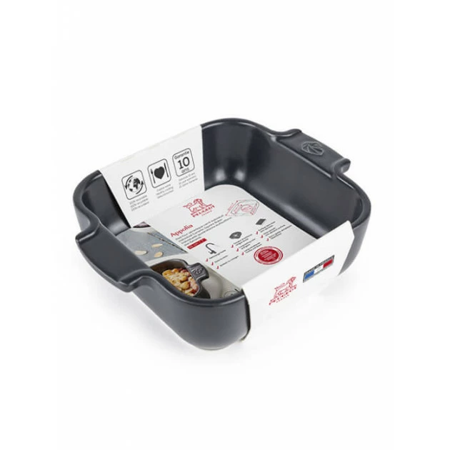 Plat à Four Carré En Céramique Appolia 18 Cm Ardoise Peugeot 4 Plat à Four Carré En Céramique Appolia 18 Cm Ardoise Peugeot – Image 2