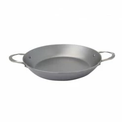 Plat à Paella à 2 Anses Inox 32 Cm Minéral B Element De Buyer