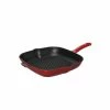 Poêle-gril En Fonte Carré 20 Cm Rouge Chasseur -Cookway boutique poele gril en fonte carre 20 cm rouge chasseur