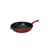 Poêle-gril En Fonte Rond 25 Cm Rouge Chasseur 2 Poêle-gril En Fonte Rond 25 Cm Rouge Chasseur -Cookway boutique poele gril en fonte rond 26 cm rouge chasseur