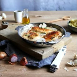 Poêle Lyonnaise Mutine Ø 28 Cm Inox Amovible Cristel -Cookway boutique poele lyonnaise mutine o 28 cm inox amovible cristel 2