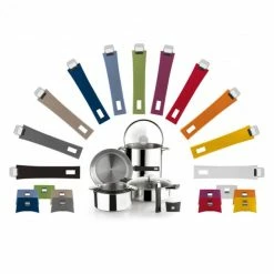 Poêle Mutine Ovale Ø 35 Cm Manche Amovible Anti-Adhésive Inox Cristel -Cookway boutique poele mutine ovale o 35 cm manche amovible anti adhesive inox cristel 2