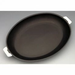 Poêle Mutine Ovale Ø 35 Cm Manche Amovible Anti-Adhésive Inox Cristel