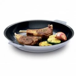 Poêle Mutine Ovale Ø 35 Cm Manche Amovible Anti-Adhésive Inox Cristel -Cookway boutique poele mutine ovale o 35 cm manche amovible anti adhesive inox cristel 3