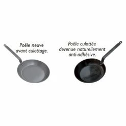 Poêle Ø 24 Cm Minéral B Element De Buyer - Poêles En Fer -Cookway boutique poele o 24 cm mineral b element de buyer poeles en fer 3