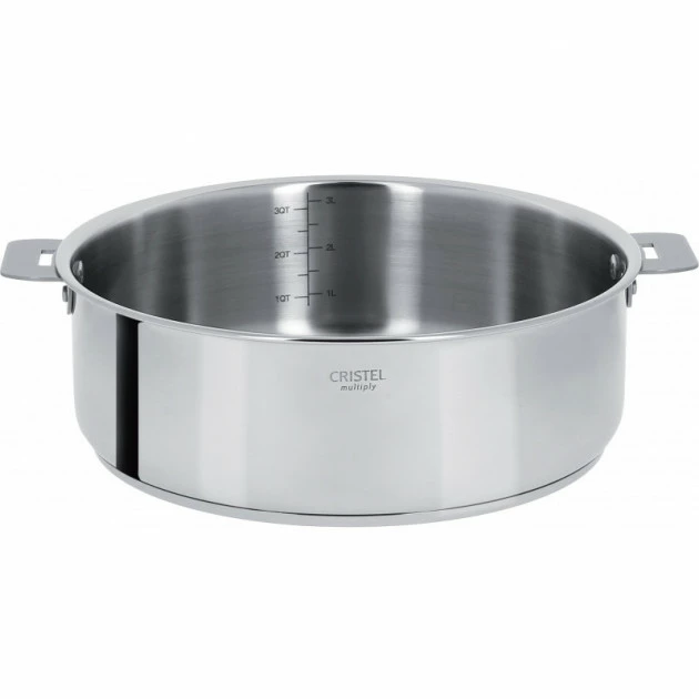 Sauteuse Casteline Ø 24 Cm Manche Amovible Inox Cristel 3 Sauteuse Casteline Ø 24 Cm Manche Amovible Inox Cristel
