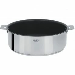 Sauteuse Casteline Ø 26 Cm Manche Amovible Anti-Adhésive Inox Cristel