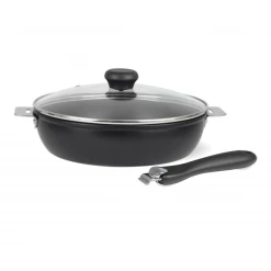 Sauteuse Cookway 24 Cm Exceliss+ Poignée Amovible Et Couvercle Cristel