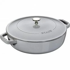 Sauteuse En Fonte Chistera 24 Cm Gris Graphite Staub