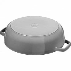 Sauteuse En Fonte Chistera 24 Cm Gris Graphite Staub -Cookway boutique sauteuse en fonte chistera 24 cm gris graphite staub 3