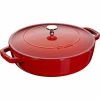 Sauteuse En Fonte Chistera 24 Cm Rouge Cerise Staub -Cookway boutique sauteuse en fonte chistera 24 cm rouge cerise staub