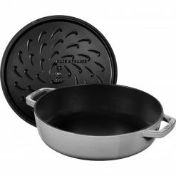Sauteuse En Fonte Chistera 28 Cm Gris Graphite Staub 11 Sauteuse En Fonte Chistera 28 Cm Gris Graphite Staub -Cookway boutique sauteuse en fonte chistera 28 cm gris graphite staub 1
