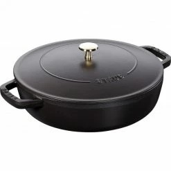 Sauteuse En Fonte Chistera 28 Cm Noir Staub