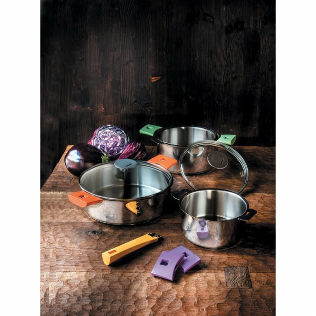 Sauteuse Mutine Ø 24 Cm Manche Amovible Anti-Adhésive Inox Cristel 5 Sauteuse Mutine Ø 24 Cm Manche Amovible Anti-Adhésive Inox Cristel – Image 3