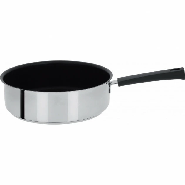 Sauteuse Mutine Ø 24 Cm Manche Fixe Anti-Adhésive Inox Cristel 4 Sauteuse Mutine Ø 24 Cm Manche Fixe Anti-Adhésive Inox Cristel – Image 2