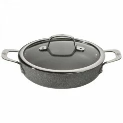 Sauteuse Pierre 24 Cm Avec Couvercle Et Poignées Salina Granitium Ballarini