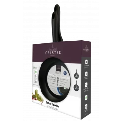 Set De 2 Poêles Aluminium Ø24 & 28 Cm Cookway Ultralu Cristel -Cookway boutique set de 2 poeles aluminium o24 28 cm cookway ultralu cristel 1