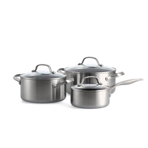 Set De 3 Pièces : Casserole 16 Cm + Faitout 20 Et 24cm Collection GENEVA GreenPan™ 3 Set De 3 Pièces : Casserole 16 Cm + Faitout 20 Et 24cm Collection GENEVA GreenPan™