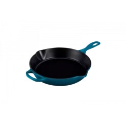 Skillet Rond Profond 26cm En Fonte Deep Teal Le Creuset