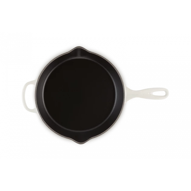 Skillet Rond Profond 26cm En Fonte Meringue Le Creuset 6 Skillet Rond Profond 26cm En Fonte Meringue Le Creuset – Image 4