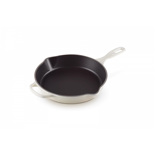 Skillet Rond Profond 26cm En Fonte Meringue Le Creuset 3 Skillet Rond Profond 26cm En Fonte Meringue Le Creuset
