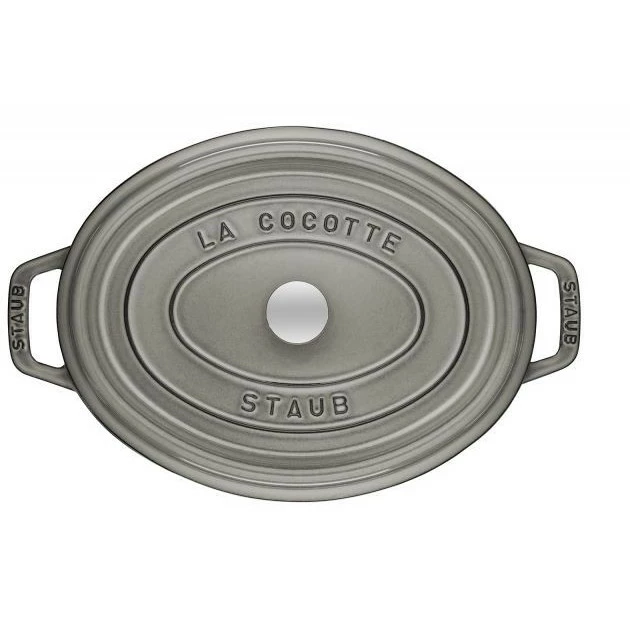 STAUB Cocotte Fonte Ovale 15 Cm Gris Graphite 0,6 L 4 STAUB Cocotte Fonte Ovale 15 Cm Gris Graphite 0,6 L â Image 2