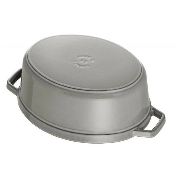 STAUB Cocotte Fonte Ovale 15 Cm Gris Graphite 0,6 L 5 STAUB Cocotte Fonte Ovale 15 Cm Gris Graphite 0,6 L â Image 3