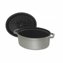 STAUB Cocotte Fonte Ovale 15 Cm Gris Graphite 0,6 L 9 STAUB Cocotte Fonte Ovale 15 Cm Gris Graphite 0,6 L -Cookway boutique staub cocotte fonte ovale 15 cm gris graphite 06 l 3