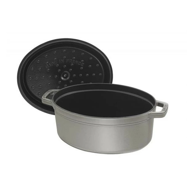 STAUB Cocotte Fonte Ovale 15 Cm Gris Graphite 0,6 L 6 STAUB Cocotte Fonte Ovale 15 Cm Gris Graphite 0,6 L â Image 4