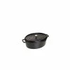 STAUB Cocotte Fonte Ovale 15 Cm Noir Mat 0,6 L 1 STAUB Cocotte Fonte Ovale 15 Cm Noir Mat 0,6 L -Cookway boutique staub cocotte fonte ovale 15 cm noir mat 06 l