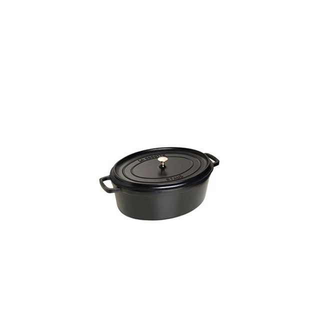 STAUB Cocotte Fonte Ovale 15 Cm Noir Mat 0,6 L 3 STAUB Cocotte Fonte Ovale 15 Cm Noir Mat 0,6 L