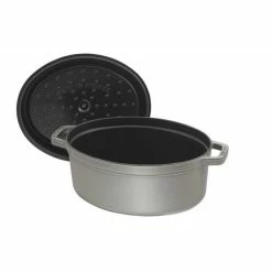 STAUB Cocotte Fonte Ovale 17 Cm Gris Graphite 1 L 9 STAUB Cocotte Fonte Ovale 17 Cm Gris Graphite 1 L -Cookway boutique staub cocotte fonte ovale 17 cm gris graphite 1 l 3