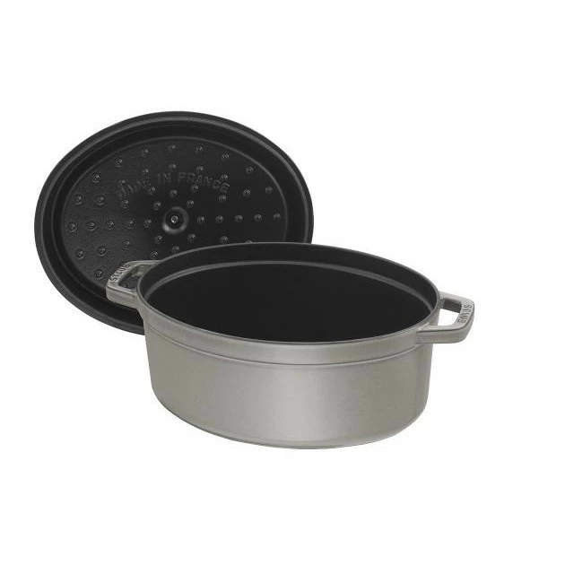 STAUB Cocotte Fonte Ovale 17 Cm Gris Graphite 1 L 6 STAUB Cocotte Fonte Ovale 17 Cm Gris Graphite 1 L – Image 4