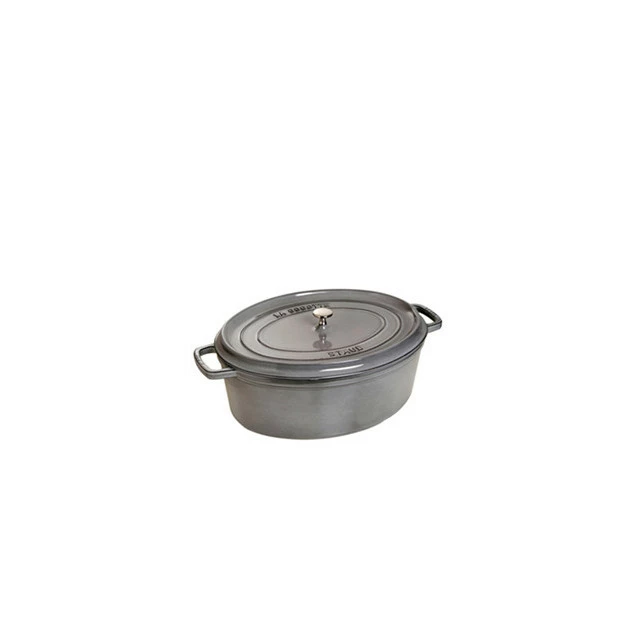 STAUB Cocotte Fonte Ovale 17 Cm Gris Graphite 1 L 3 STAUB Cocotte Fonte Ovale 17 Cm Gris Graphite 1 L