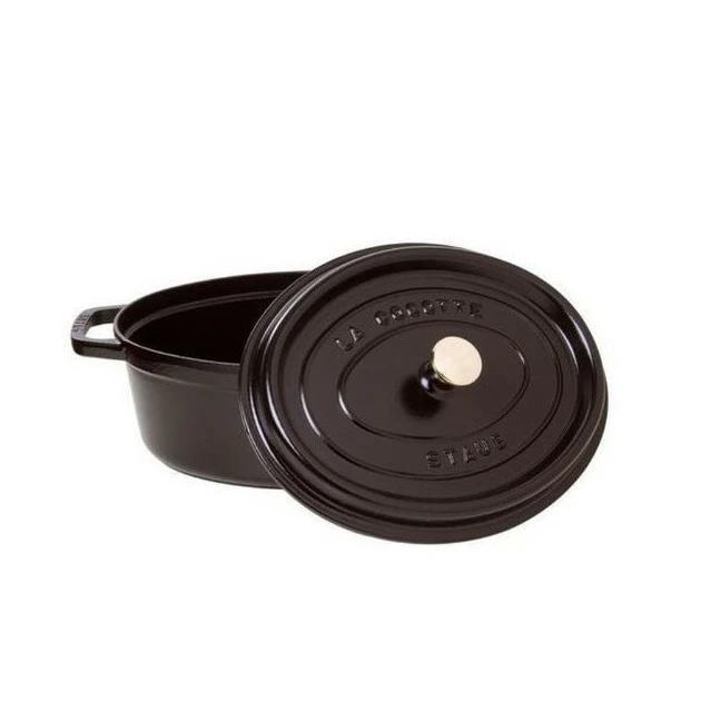 STAUB Cocotte Fonte Ovale 23 Cm Noir Mat 2,35 L 4 STAUB Cocotte Fonte Ovale 23 Cm Noir Mat 2,35 L – Image 2