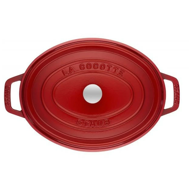STAUB Cocotte Fonte Ovale 23 Cm Rouge Cerise 2,35 L 4 STAUB Cocotte Fonte Ovale 23 Cm Rouge Cerise 2,35 L – Image 2