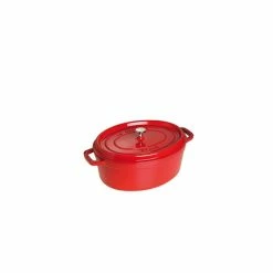 STAUB Cocotte Fonte Ovale 23 Cm Rouge Cerise 2,35 L
