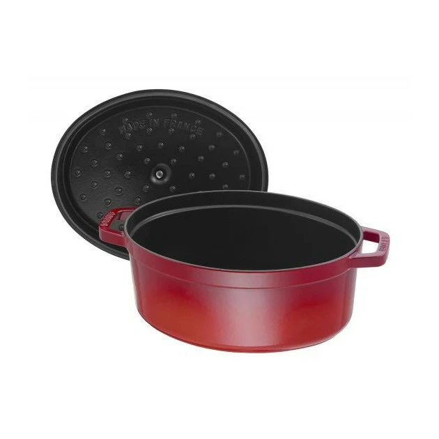 STAUB Cocotte Fonte Ovale 23 Cm Rouge Cerise 2,35 L 6 STAUB Cocotte Fonte Ovale 23 Cm Rouge Cerise 2,35 L – Image 4