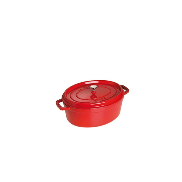 STAUB Cocotte Fonte Ovale 23 Cm Rouge Cerise 2,35 L 3 STAUB Cocotte Fonte Ovale 23 Cm Rouge Cerise 2,35 L