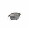STAUB Cocotte Fonte Ovale 27 Cm Gris Graphite 3,2 L -Cookway boutique staub cocotte fonte ovale 27 cm gris graphite 32 l