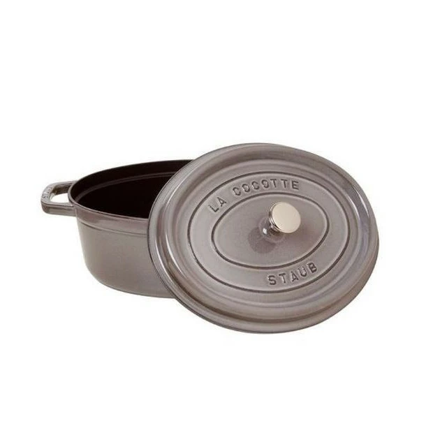 STAUB Cocotte Fonte Ovale 29 Cm Gris Graphite 4,2 L 4 STAUB Cocotte Fonte Ovale 29 Cm Gris Graphite 4,2 L â Image 2