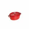 STAUB Cocotte Fonte Ovale 29 Cm Rouge Cerise 4,2 L