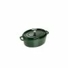 STAUB Cocotte Fonte Ovale 29 Cm Vert Basilic Majolique 4,2 L 2 STAUB Cocotte Fonte Ovale 29 Cm Vert Basilic Majolique 4,2 L -Cookway boutique staub cocotte fonte ovale 29 cm vert basilic majolique 42 l