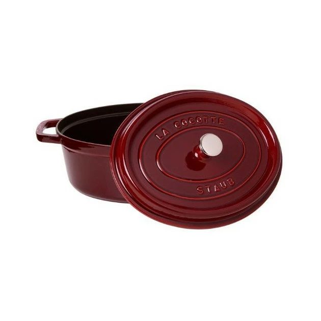STAUB Cocotte Fonte Ovale 31 Cm Grenadine Majolique 5,5 L 4 STAUB Cocotte Fonte Ovale 31 Cm Grenadine Majolique 5,5 L – Image 2
