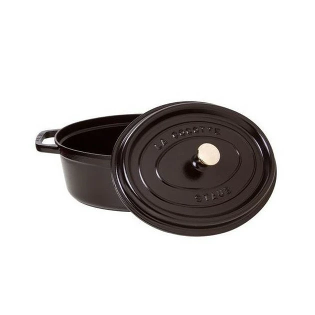 STAUB Cocotte Fonte Ovale 31 Cm Noir Mat 5,5 L 4 STAUB Cocotte Fonte Ovale 31 Cm Noir Mat 5,5 L – Image 2
