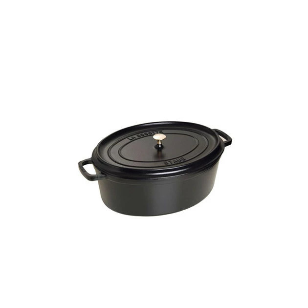 STAUB Cocotte Fonte Ovale 31 Cm Noir Mat 5,5 L 3 STAUB Cocotte Fonte Ovale 31 Cm Noir Mat 5,5 L