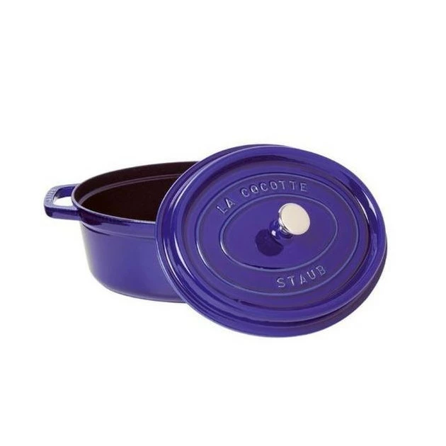 STAUB Cocotte Fonte Ovale 33 Cm Bleu Intense Majolique 6,7 L 4 STAUB Cocotte Fonte Ovale 33 Cm Bleu Intense Majolique 6,7 L – Image 2