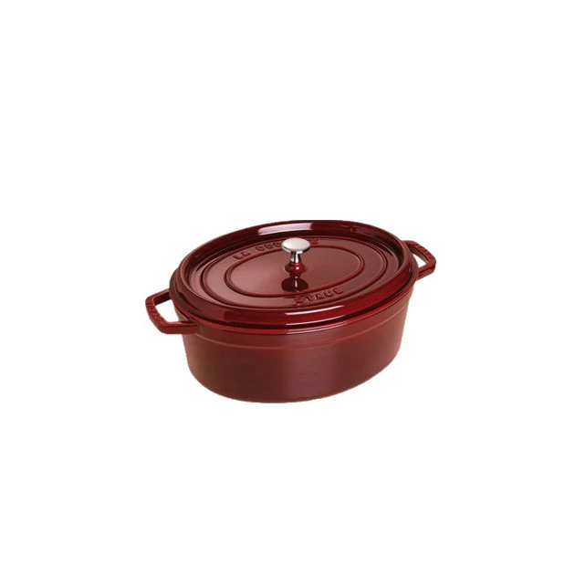 STAUB Cocotte Fonte Ovale 33 Cm Grenadine Majolique 6,7 L 3 STAUB Cocotte Fonte Ovale 33 Cm Grenadine Majolique 6,7 L
